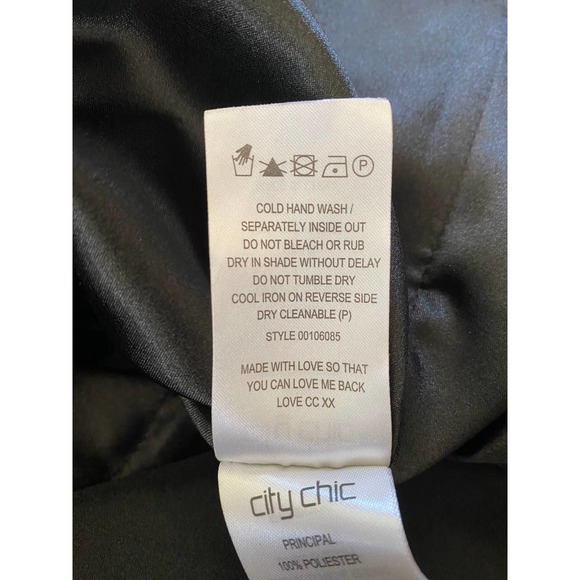 City Chic Black & White Stripe Floral A-Line Skirt - Picture 10 of 10